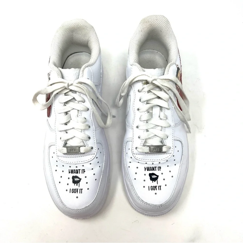 Nike force 1 custom Ariana grande sneakers 7 - Picture 2 of 11
